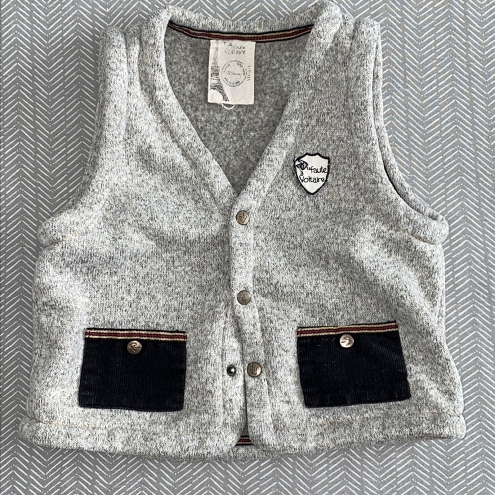 La Faute Voltaire Plush Preppy Vest